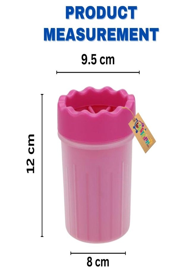 ويستيرن إرا فرشاة تنظيف أقدام الحيوانات الأليفة PawPerfect من ويسترن إيرا: فرشاة سيليكون محمولة 2 في 1 لتنظيف مخالب الحيوانات الأليفة، تنظيف سهل للكلاب والقطط من جميع الأحجام، وداعاً لآثار الأقدام الموحلة (وردي) - Image 4